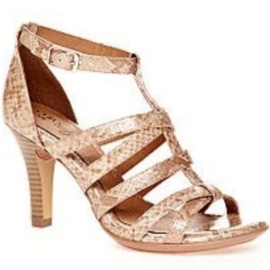 Euro By Sofft Womens Nanette Ankle Strap Heels Leather Comfort shoes sz 6M